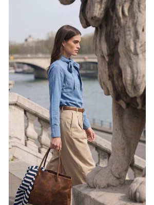 DeFacto Regular Fit Jean Gömlek H1092AX26SP