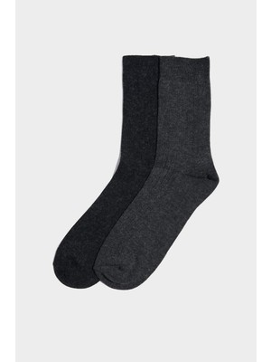 DeFacto Erkek 2'li Yün Uzun Çorap H1273AXNS