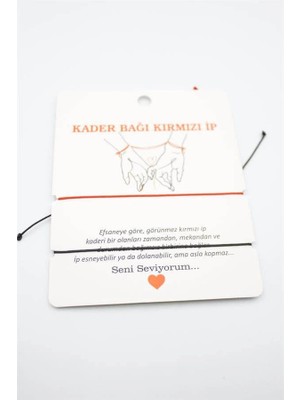 Remstdrk 2'li Arkadaş Bilekliği - Kırmızı