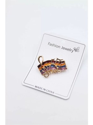 Remstdrk Sol Anahtarı Broş - Altın