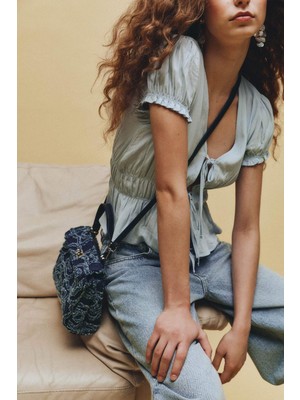 DeFacto Kadın Jean Çapraz Çanta G7678AXNS