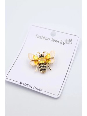 Remstdrk Arı Broş - Sarı