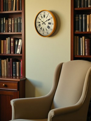 By Nevser 36 cm Turuncu Nostalji Duvar Saati