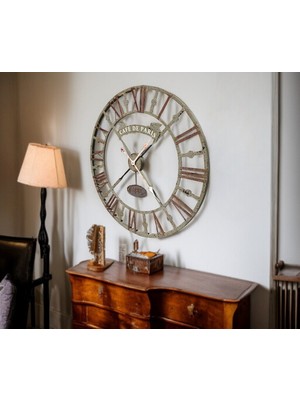 By Nevser Eskitme Cafe De Paris 73 cm Roma Rakamlı Duvar Saati