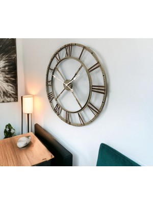 By Nevser Eskitme Stil 73 cm Duvar Saati