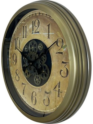 By Nevser Nostalgia 60 cm Çarklı Duvar Saati