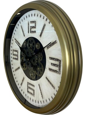 By Nevser Antique Motion 60 cm Çarklı Duvar Saati
