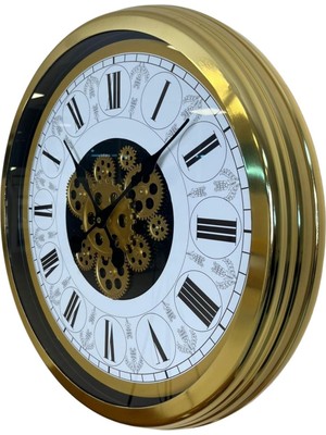 By Nevser Royal Legacy Gold 60 cm Çarklı Duvar Saati