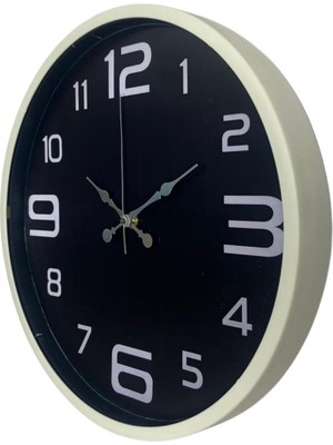 By Nevser Krem Standart 36 cm Duvar Saati