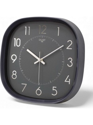 By Nevser Siyah 31 cm Dekoratif Duvar Saati