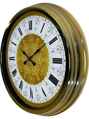 By Nevser Gold Anatolia Royal 40 cm Metal Duvar Saati