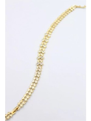 Remstdrk Taşlı Xuping Bileklik - Altın