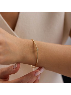 Sembol Gold 14 Ayar Italyan Esnek Tek Toplu Altın Bileklik 2 mm 0.80 Gram