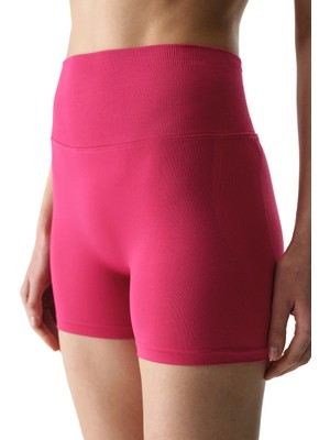 Penti Pembe Seamless Dikişsiz Yüksek Bel Push Up Kısa Tayt