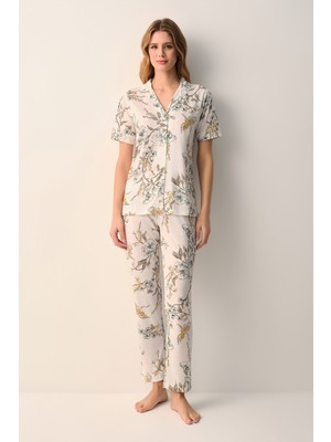 Suwen Emma Gömlek Yaka Pijama Takımı
