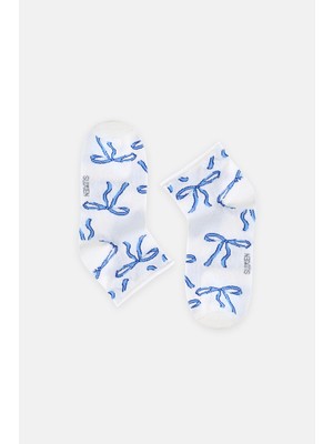 Suwen Ribbon Midi Soket Çorap