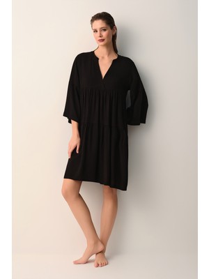 Suwen Luna Kısa Plaj Elbisesi