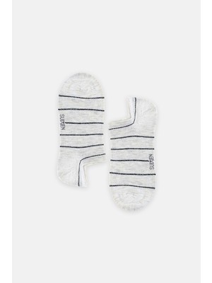Suwen Stripe Lurex Sneaker Çorap