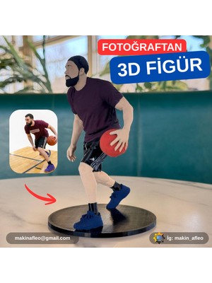 Makinafleo Kişiye Özel 3D Sporcu Figürü (15CM)