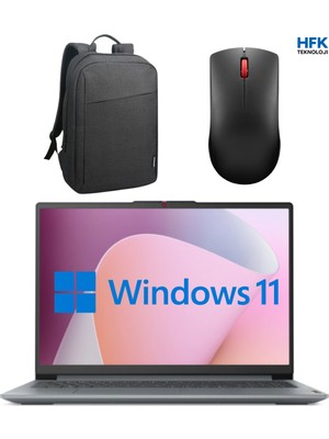 Lenovo Ideapad Slim 3 Amd Ryzen 5 7520U 16GB 512GB SSD 15.6 " Windows 11 Çanta+Mouse