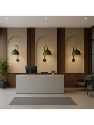 Longing Verde Arc Aplik Duvar Lambası