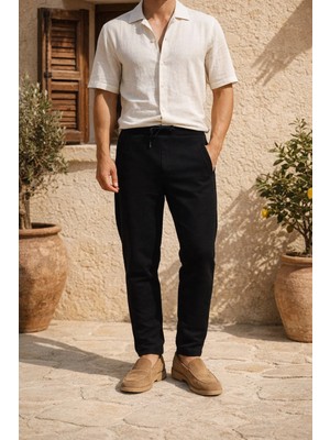 Valiberta Herbert Nova Pike Kumaş Regular Fit Jogger Erkek Pantolon - Siyah