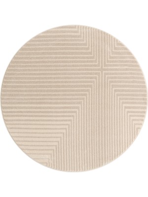 Angora Home Angorahome Tria Koleksiyonu Dokuma Makine Halısı TA1056 Yuvarlak