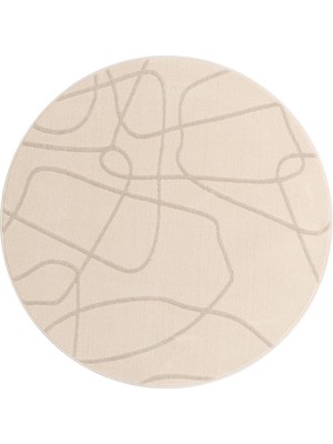 Angora Home Angorahome Tria Koleksiyonu Dokuma Makine Halısı TA1052 Yuvarlak