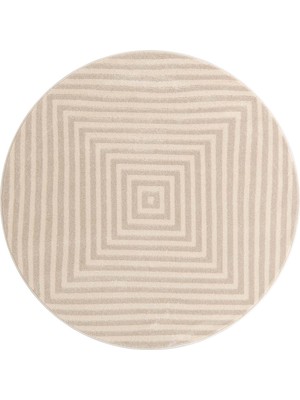 Angora Home Angorahome Tria Koleksiyonu Dokuma Makine Halısı TA1054 Yuvarlak