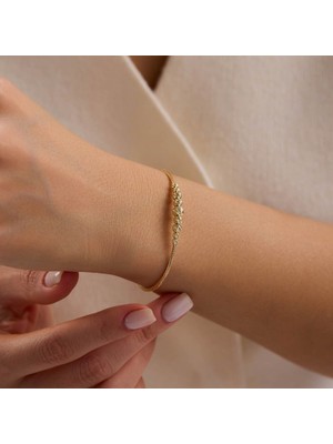 Sembol Gold 14 Ayar Top Detaylı Altın Zincir Bileklik 1.85 Gram
