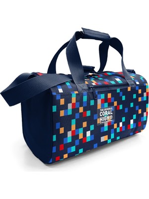Coral High Lacivert Geometrik Desenli Spor Çantası 27550
