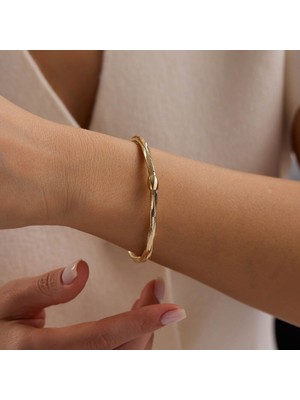 Sembol Gold 14 Ayar Italyan Esnek Altın Bileklik 4 mm 1.45 Gram