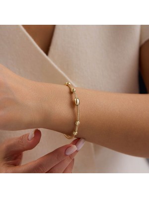 Sembol Gold 14 Ayar Italyan Esnek Toplu Altın Bileklik 3 mm 1.65 Gram