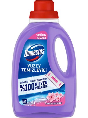 Domestos  Yoğun Kıvamlı Yüzey Temizleyici Bahar Çiçekleri Tüm Yüzeyler İçin 1500 ml