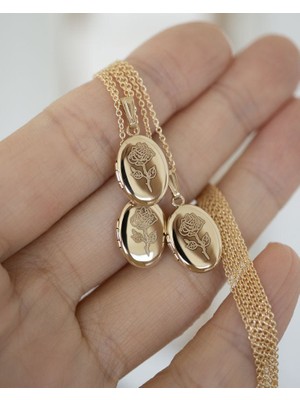 Zafer İnan Kişiye Özel Fotoğraflı Madalyon Kolye – Açılır Kapaklı Gümüş Kolye (30 Forze Zincir)