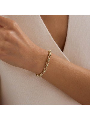 Sembol Gold 14 Ayar Altın Halka Zincir Bileklik 2,70 gr 19 cm