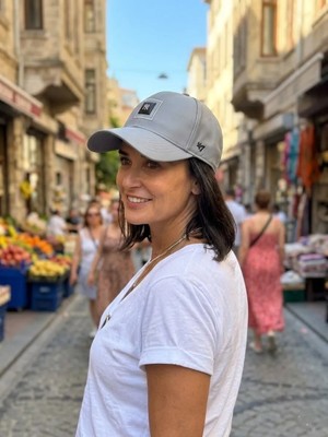 Ny Kabartmalı Mikro Kumaş Şapka Gri