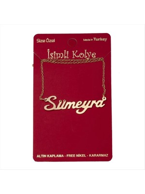 İsmiyle Al Sümeyra Isimli Kolye (Kişiye Özel)