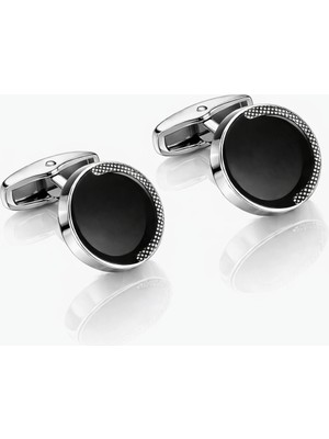 Aziz Kalem Klasik Black Swan Kol Düğmesi