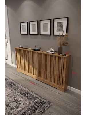 Bagax Efes Model, Çam Renk,iç Ölçü 176 cm Dış Ölçü 180 cm Petek Kaplama, Dresuar