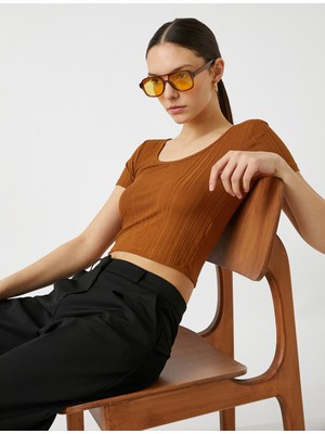 Koton U Yaka Kısa Kollu Tişört