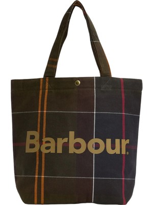 Barbour Mini Telfield Tartan Tote Çanta TN11 Classic Tartan