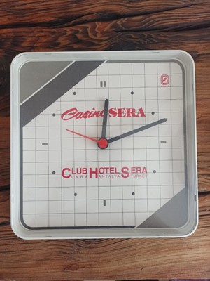 Hureggo Vintage ''clup Hotel Casino Sera''duvar Saati & 20X20 cm