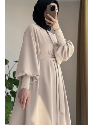 Ande Tesettür Sendy Kol Ferace - Bej