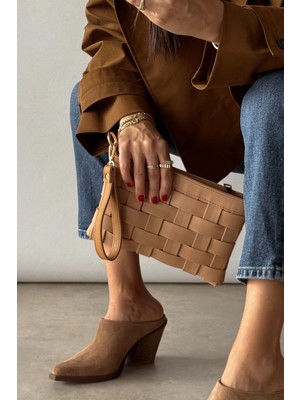 Nope21 Lily Nude Örme Clutch