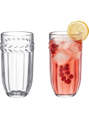 Madame Coco Medeline 4'lü Meşrubat Bardak Seti 350 ml