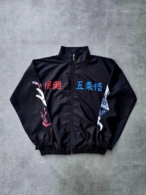 Buğrahayalin Fermuarlı Dijital Baskılı Rüzgarlık - Siyah