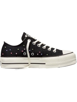 Converse Chuck Taylor All Star Lift Platform Mini Studs Siyah Kadın Sneaker Ayakkabı