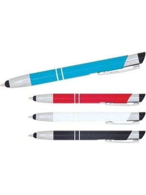 Mikro Dokunmatik Metal Basmalı Tükenmez Kalem 1001D - 2 Adet