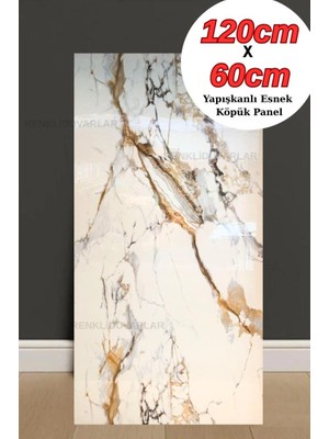 Renkli Duvarlar 60CMX120CM Naturel Toprak Mermer Desenli Yapışkanlı Mutfak Banyo Köpük Duvar Paneli Kağıdı TX-016